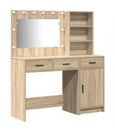 vidaXL Dressing Table 2 pcs Brown 78.5 x 41 x 135 cm Engineered Wood