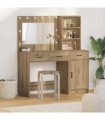 vidaXL Dressing Table 2 pcs Brown 78.5 x 41 x 135 cm Engineered Wood