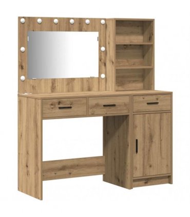 vidaXL Dressing Table 2 pcs Brown 78.5 x 41 x 135 cm Engineered Wood