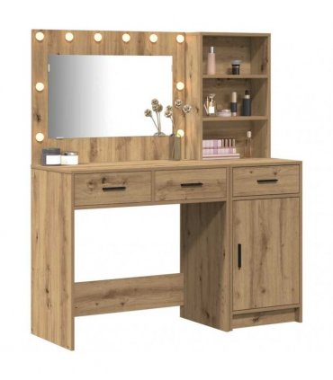vidaXL Dressing Table 2 pcs Brown 78.5 x 41 x 135 cm Engineered Wood