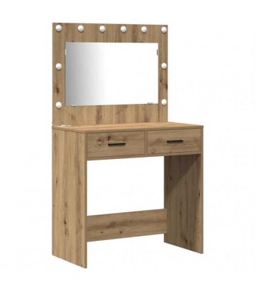 vidaXL Dressing Table 2 pcs Brown 78.5 x 41 x 135 cm Engineered Wood