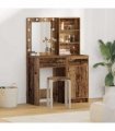 vidaXL Dressing Table Set 2 pcs Old Wood Engineered Wood