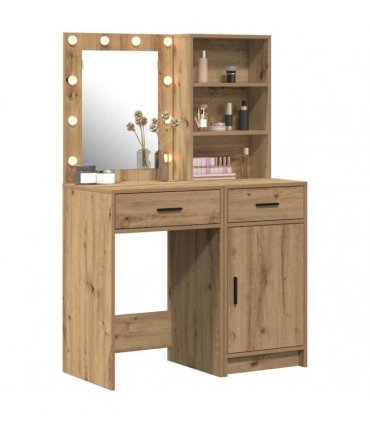 vidaXL Dressing Table Set 2 pcs Artisan Oak Engineered Wood