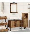 vidaXL Bathroom Furniture Set 2 pcs Brown Engineered wood