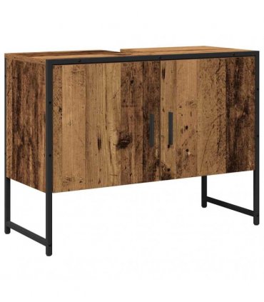 vidaXL Bathroom Furniture Set 2 pcs Brown Engineered wood