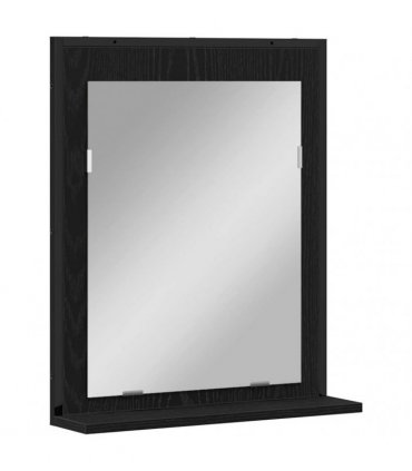 vidaXL Bathroom Furniture Set 2 pcs Black Engineered wood