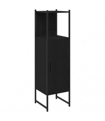 vidaXL Bathroom Furniture Set 3 pcs Black Engineered wood