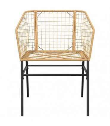 vidaXL 9 Piece Garden Dining Set Brown Poly Rattan Glass