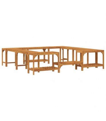 vidaXL Hot Tub Surround Solid Acacia Wood Brown 230 x 230 cm