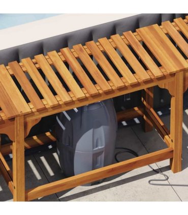 vidaXL Hot Tub Surround Solid Acacia Wood Brown 230 x 230 cm