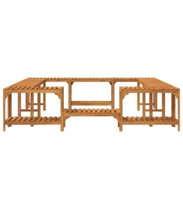 vidaXL Hot Tub Surround Solid Acacia Wood Brown 230 x 230 cm