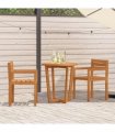 vidaXL 3 Piece Garden Dining Set Solid Wood Acacia