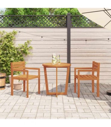 vidaXL 3 Piece Garden Dining Set Solid Wood Acacia