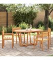 vidaXL 5 Piece Garden Dining Set Solid Wood Acacia
