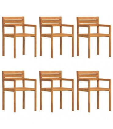 vidaXL 7 Piece Garden Dining Set Solid Wood Acacia