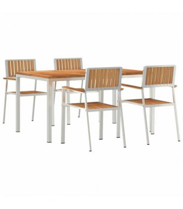 vidaXL Outdoor Dining Set 5 pcs 150 x 90 x 75 cm