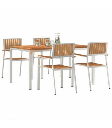 vidaXL Outdoor Dining Set 5 pcs 150 x 90 x 75 cm