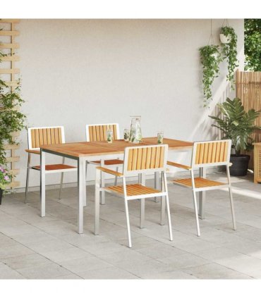 vidaXL Outdoor Dining Set 5 pcs 150 x 90 x 75 cm