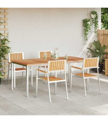 vidaXL Outdoor Dining Set 5 pcs 180 x 90 x 75 cm