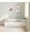vidaXL Bed Frame with Drawer White 100 x 200 cm Engineered Wood