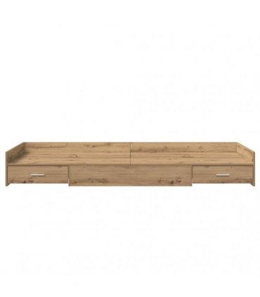 vidaXL Bed Frame with Drawer Artisan Oak 80 x 200 cm Engineered Wood