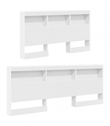 vidaXL Bookcase Bed with Shelf White 160 x 200 cm Engineered Wood