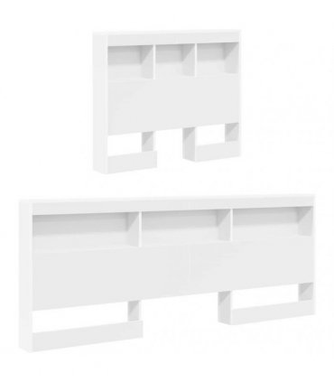 vidaXL Bookcase Bed with Shelf White 90 x 190 cm Engineered Wood