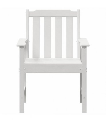 vidaXL Garden Chair 4 pcs White Polyethylene