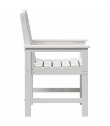 vidaXL Garden Chair 4 pcs White Polyethylene