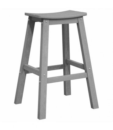 vidaXL Garden Bar Set 4 pcs Light Grey HDPE