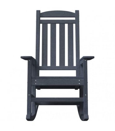 vidaXL Rocking Chair 2 pcs Navy Polyethylene