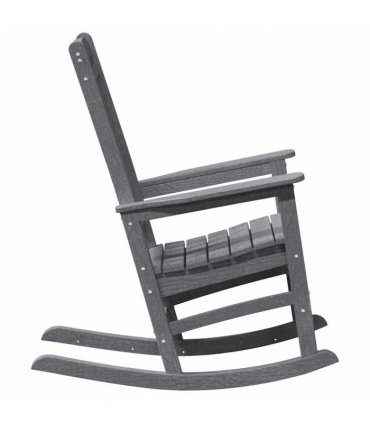vidaXL Rocking Chair 2 pcs Light Grey Polyethylene
