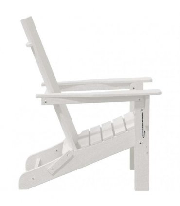 vidaXL Garden Chair 2 pcs White Polyethylene