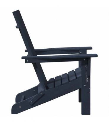 vidaXL Garden Chair 2 pcs Navy Polyethylene