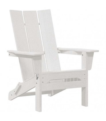 vidaXL Garden Chair 3 pcs White Polyethylene