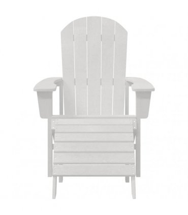 vidaXL Garden Chair 2 pcs White Polyethylene