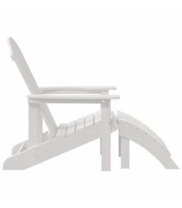 vidaXL Garden Chair 2 pcs White Polyethylene