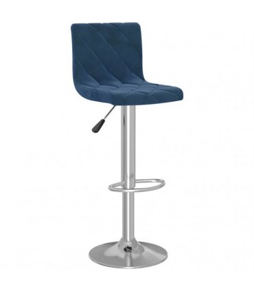 vidaXL Bar Stools 2 pcs Blue Velvet