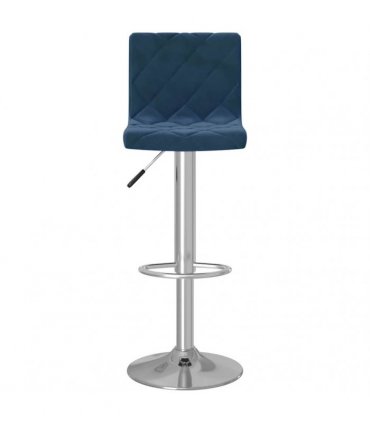 vidaXL Bar Stools 2 pcs Blue Velvet