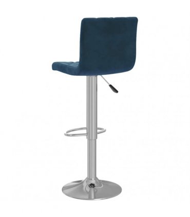 vidaXL Bar Stools 2 pcs Blue Velvet