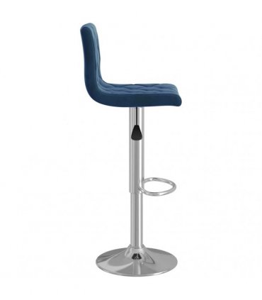 vidaXL Bar Stools 2 pcs Blue Velvet
