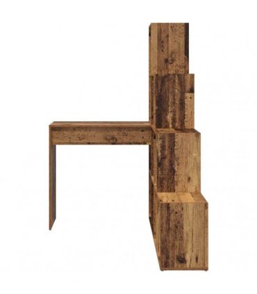 vidaXL Corner Desk Old Wood 101.5 x 149.5 x 149.5 cm Engineered Wood