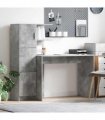 vidaXL Desk Concrete Grey 133.5 x 50 x 124 cm 2 pcs
