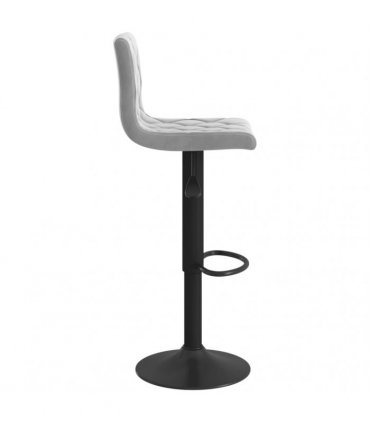 vidaXL Bar Stools 2 pcs Light Grey Velvet
