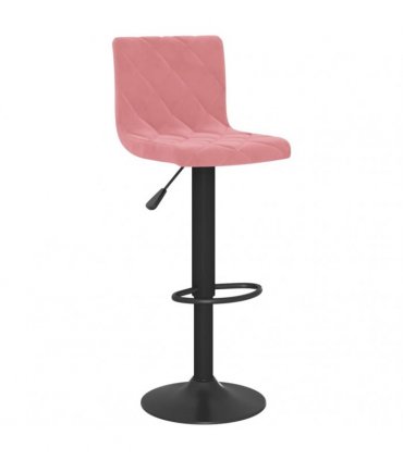 vidaXL Bar Stools 2 pcs Pink Velvet