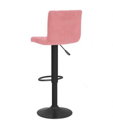 vidaXL Bar Stools 2 pcs Pink Velvet