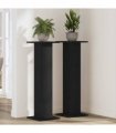 vidaXL Plant Stand 2 pcs Black Oak 30 x 30 x 95 cm Engineered wood
