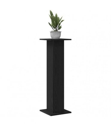 vidaXL Plant Stand 2 pcs Black Oak 30 x 30 x 95 cm Engineered wood