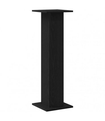 vidaXL Plant Stand 2 pcs Black Oak 30 x 30 x 95 cm Engineered wood