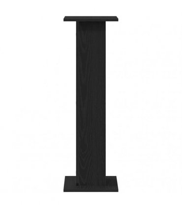 vidaXL Plant Stand 2 pcs Black Oak 30 x 30 x 95 cm Engineered wood
